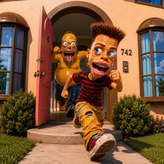 Homer Let The Barts Out artwork